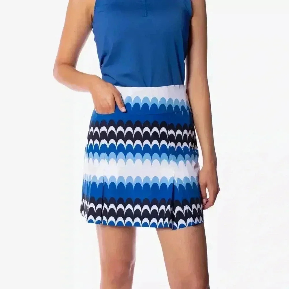 NWT Women’s performance front pleat beachy waves golf skirt / skorts size 10 - Picture 2 of 8